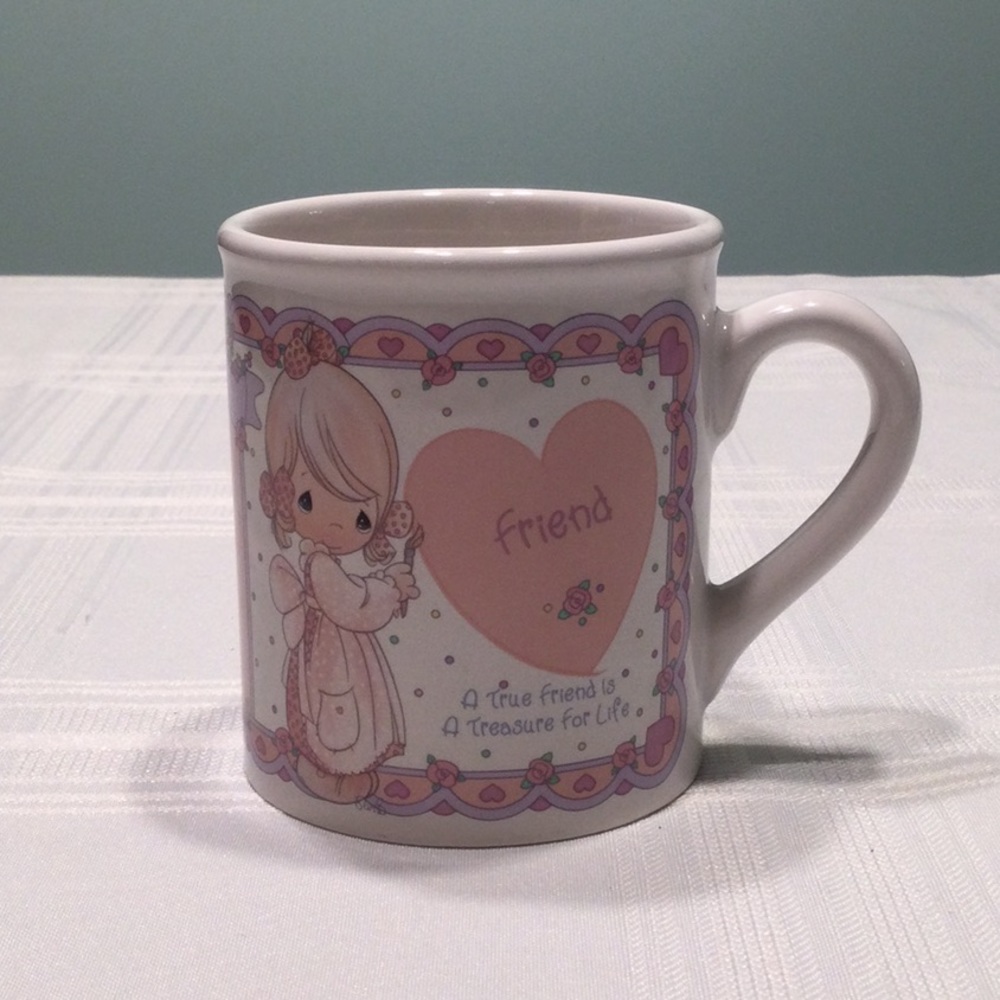Precious Moments Friend Coffee Mug A True Friend Is A Treasure For Life 1994